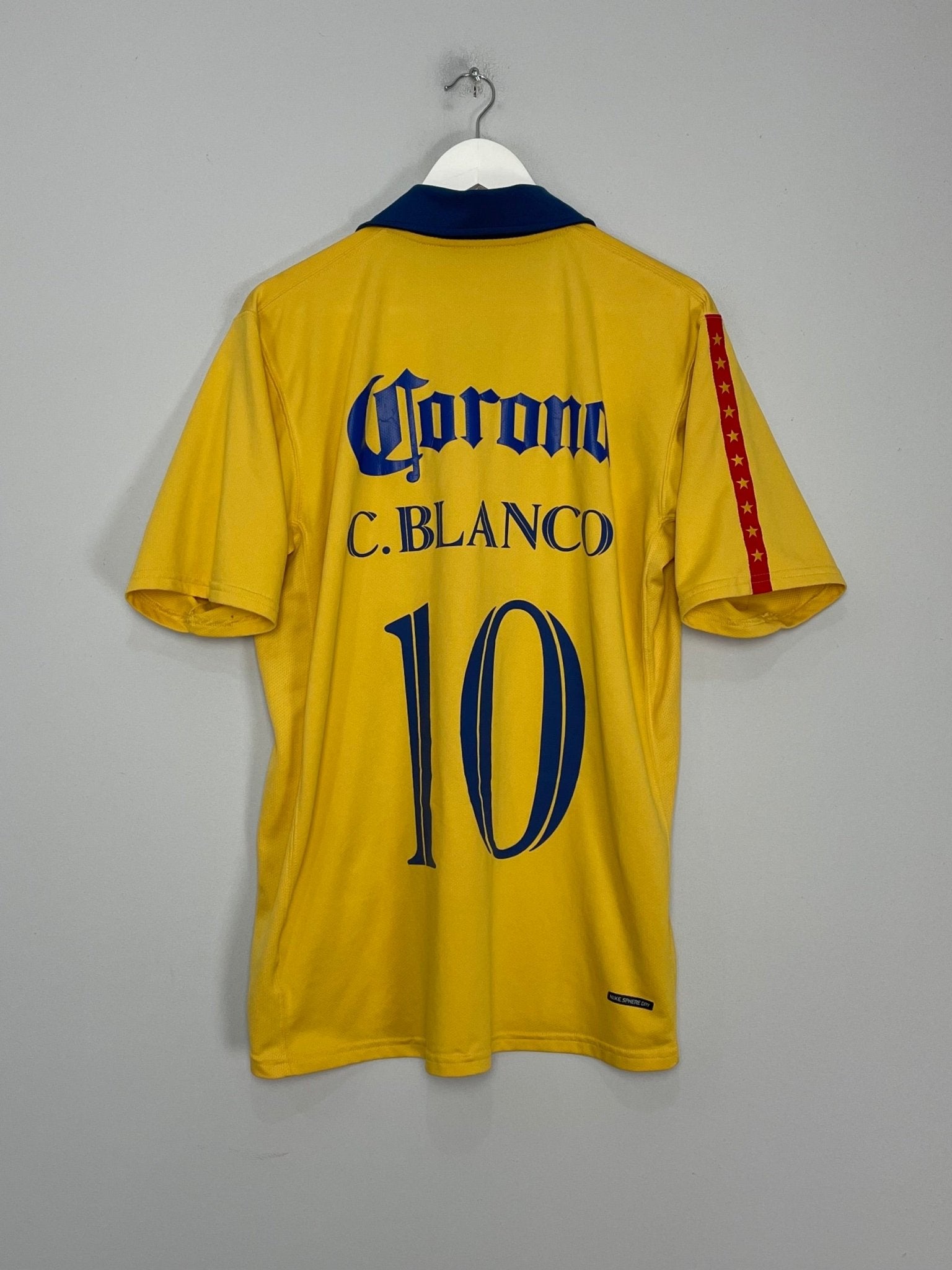 Shop 2006/07 CLUB AMERICA C.BLANCO #10 HOME SHIRT (XL) NIKE, classic football shirts, vintage football shirts & retro soccer jerseys at Cult Kits