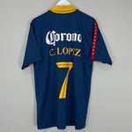 Shop 2006/07 CLUB AMERICA C.LOPEZ #7 AWAY SHIRT (XL) NIKE, classic football shirts, vintage football shirts & retro soccer jerseys at Cult Kits