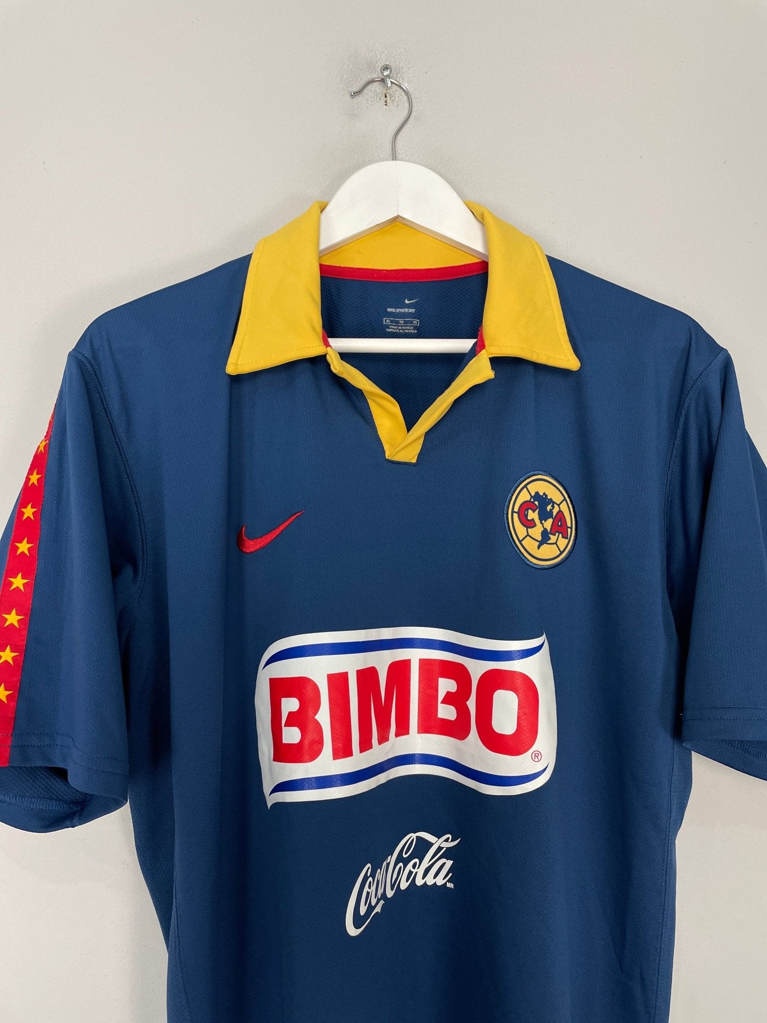 Shop 2006/07 CLUB AMERICA C.LOPEZ #7 AWAY SHIRT (XL) NIKE, classic football shirts, vintage football shirts & retro soccer jerseys at Cult Kits