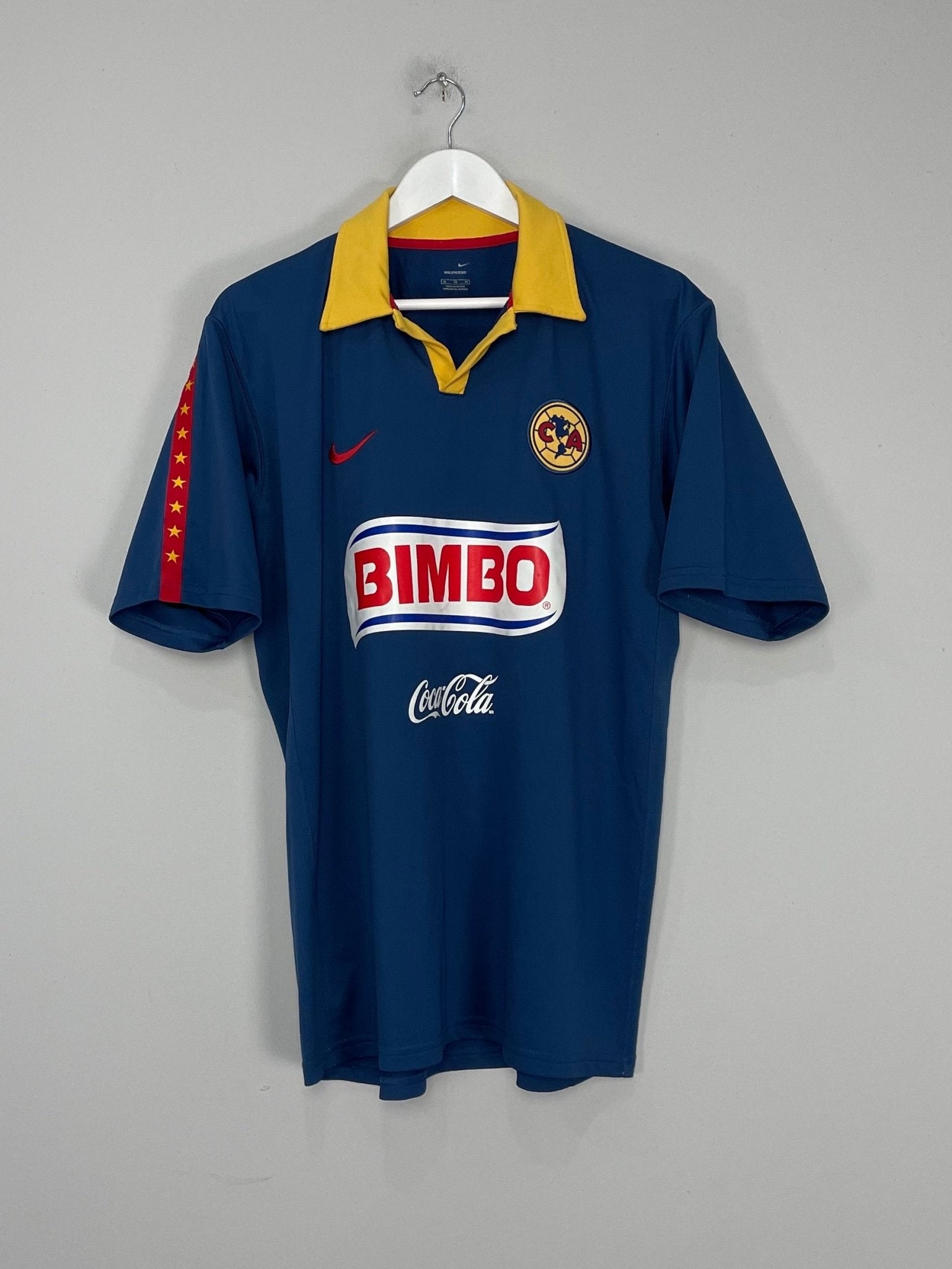 Shop 2006/07 CLUB AMERICA C.LOPEZ #7 AWAY SHIRT (XL) NIKE, classic football shirts, vintage football shirts & retro soccer jerseys at Cult Kits