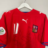 Shop 2006/07 CZECH REPUBLIC NEDVED #11 HOME SHIRT (L) PUMA, classic football shirts, vintage football shirts & retro soccer jerseys at Cult Kits