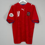 Shop 2006/07 CZECH REPUBLIC NEDVED #11 HOME SHIRT (L) PUMA, classic football shirts, vintage football shirts & retro soccer jerseys at Cult Kits