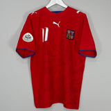 Shop 2006/07 CZECH REPUBLIC NEDVED #11 HOME SHIRT (L) PUMA, classic football shirts, vintage football shirts & retro soccer jerseys at Cult Kits