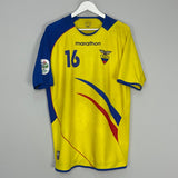 Shop 2006/07 ECUADOR A.VALENCIA #16 HOME SHIRT (L) MARATHON, classic football shirts, vintage football shirts & retro soccer jerseys at Cult Kits