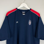 Shop 2006/07 ENGLAND TRAINING SHIRT (XXL) UMBRO, classic football shirts, vintage football shirts & retro soccer jerseys at Cult Kits