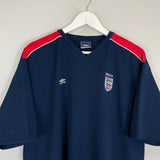 Shop 2006/07 ENGLAND TRAINING SHIRT (XXL) UMBRO, classic football shirts, vintage football shirts & retro soccer jerseys at Cult Kits