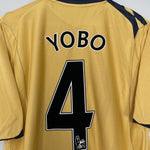 Shop 2006/07 EVERTON YOBO #4 THIRD SHIRT (L) UMBRO, classic football shirts, vintage football shirts & retro soccer jerseys at Cult Kits