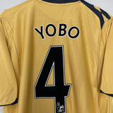 Shop 2006/07 EVERTON YOBO #4 THIRD SHIRT (L) UMBRO, classic football shirts, vintage football shirts & retro soccer jerseys at Cult Kits