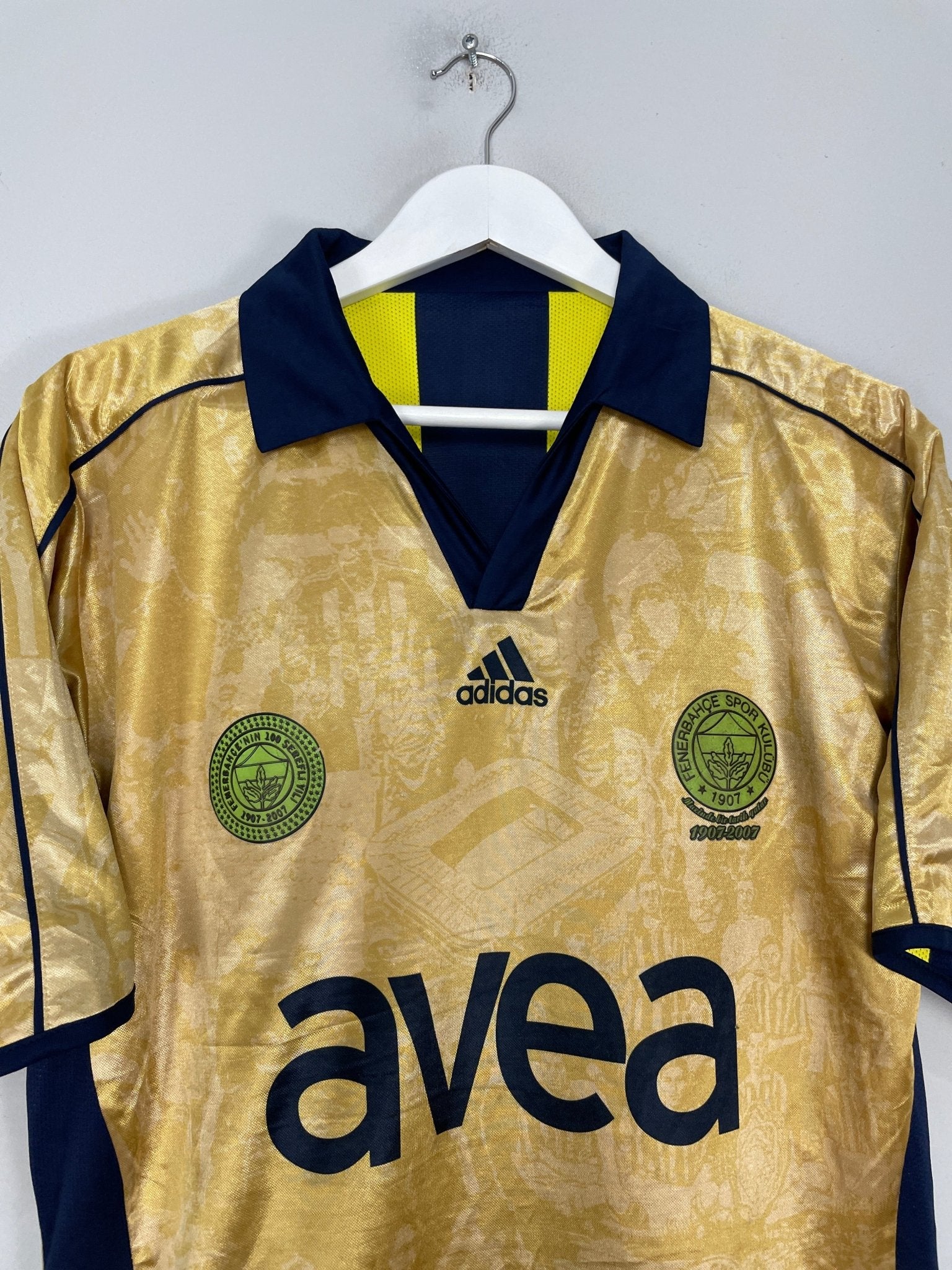Shop 2006/07 FENERBAHCE *CENTENARY* REVERSABLE HOME SHIRT (L) ADIDAS, classic football shirts, vintage football shirts & retro soccer jerseys at Cult Kits
