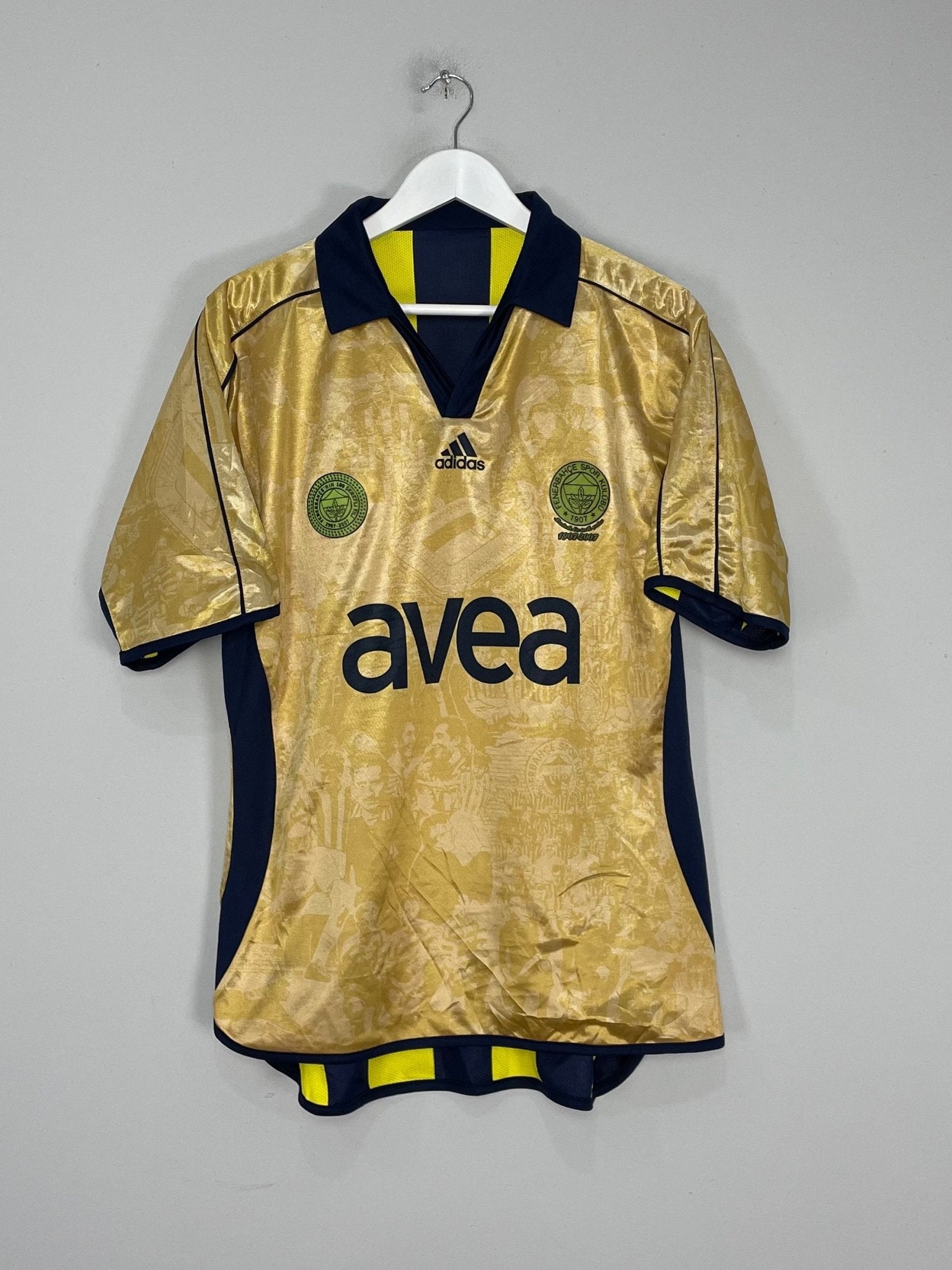 Shop 2006/07 FENERBAHCE *CENTENARY* REVERSABLE HOME SHIRT (L) ADIDAS, classic football shirts, vintage football shirts & retro soccer jerseys at Cult Kits
