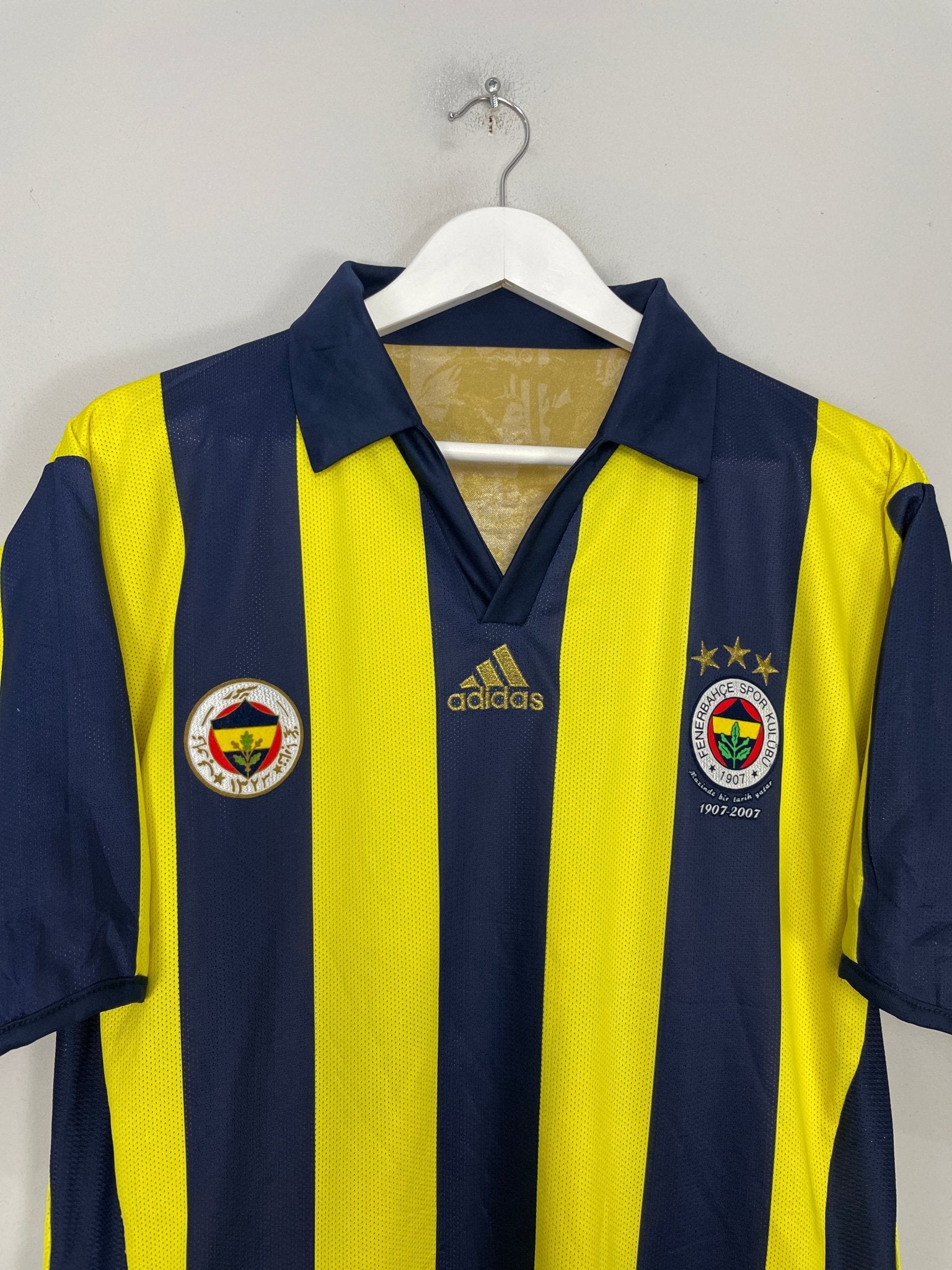 Shop 2006/07 FENERBAHCE *CENTENARY* REVERSABLE HOME SHIRT (L) ADIDAS, classic football shirts, vintage football shirts & retro soccer jerseys at Cult Kits