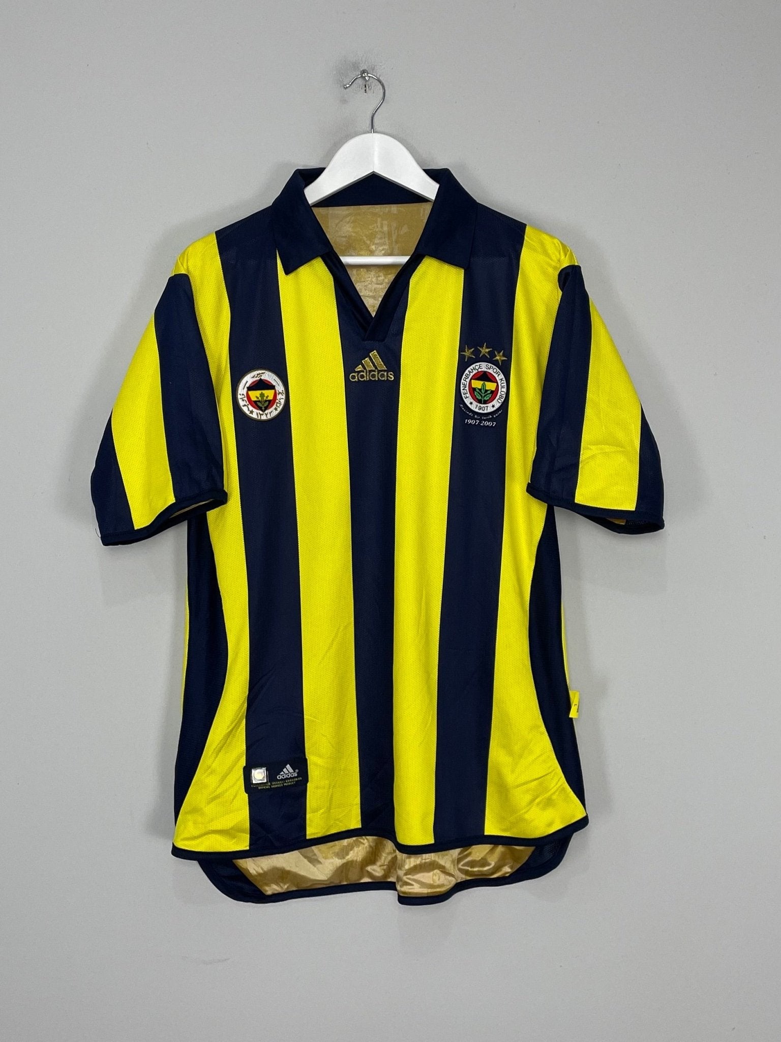 Shop 2006/07 FENERBAHCE *CENTENARY* REVERSABLE HOME SHIRT (L) ADIDAS, classic football shirts, vintage football shirts & retro soccer jerseys at Cult Kits