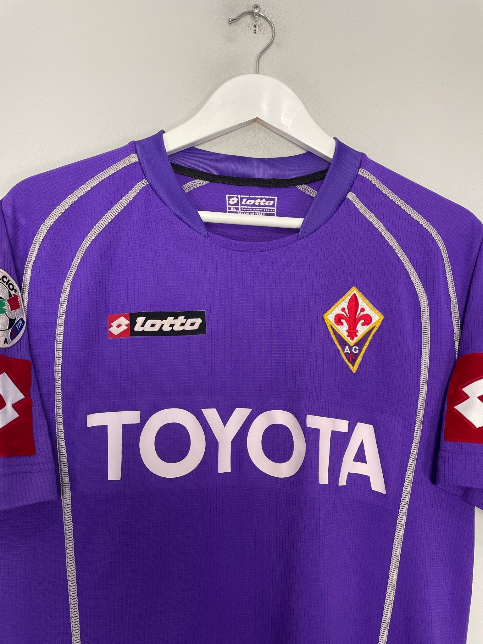 Shop 2006/07 FIORENTINA TONI #30 HOME SHIRT (XL) LOTTO, classic football shirts, vintage football shirts & retro soccer jerseys at Cult Kits