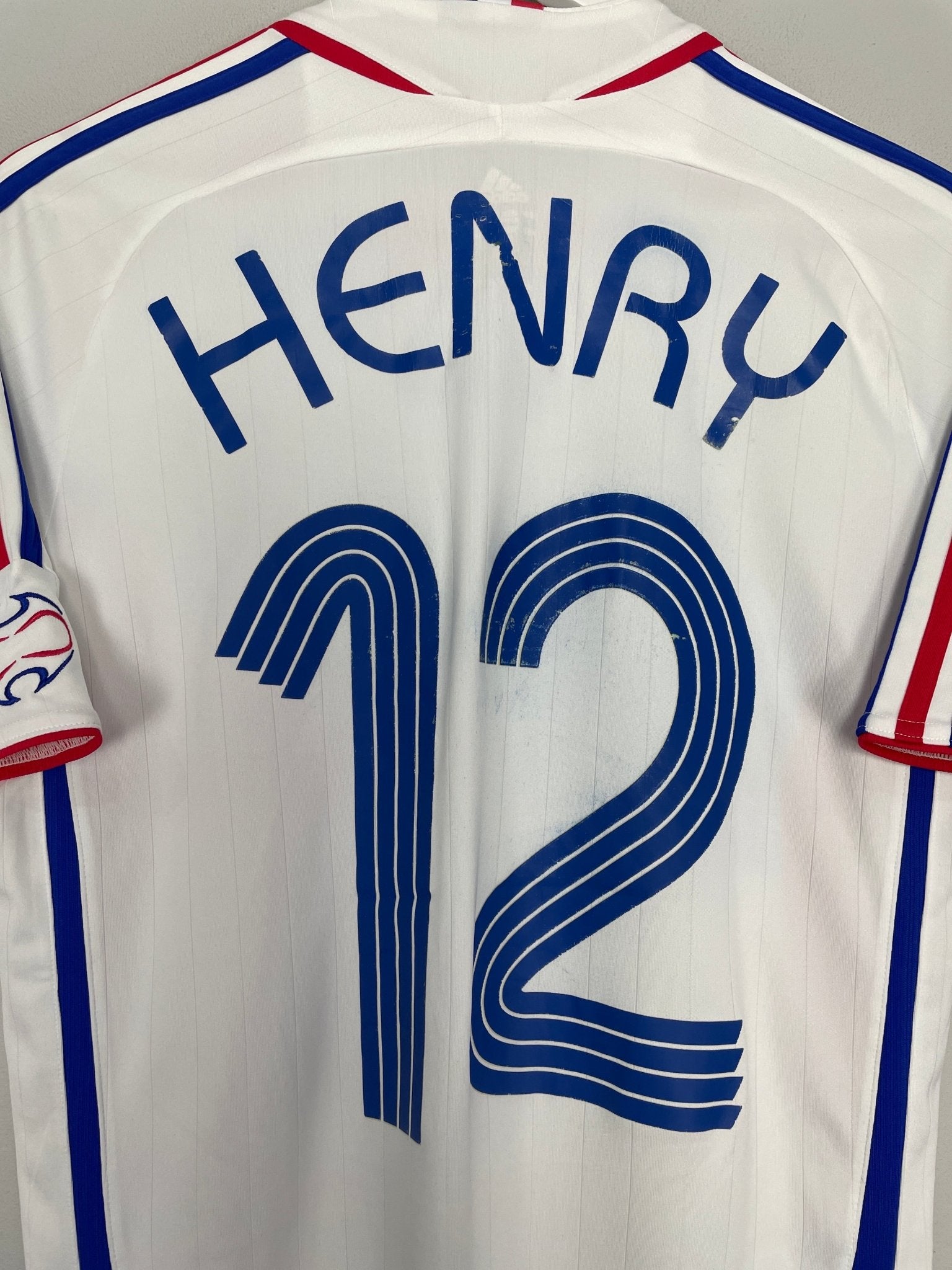 Shop 2006/07 FRANCE HENRY #12 AWAY SHIRT (S) ADIDAS, classic football shirts, vintage football shirts & retro soccer jerseys at Cult Kits