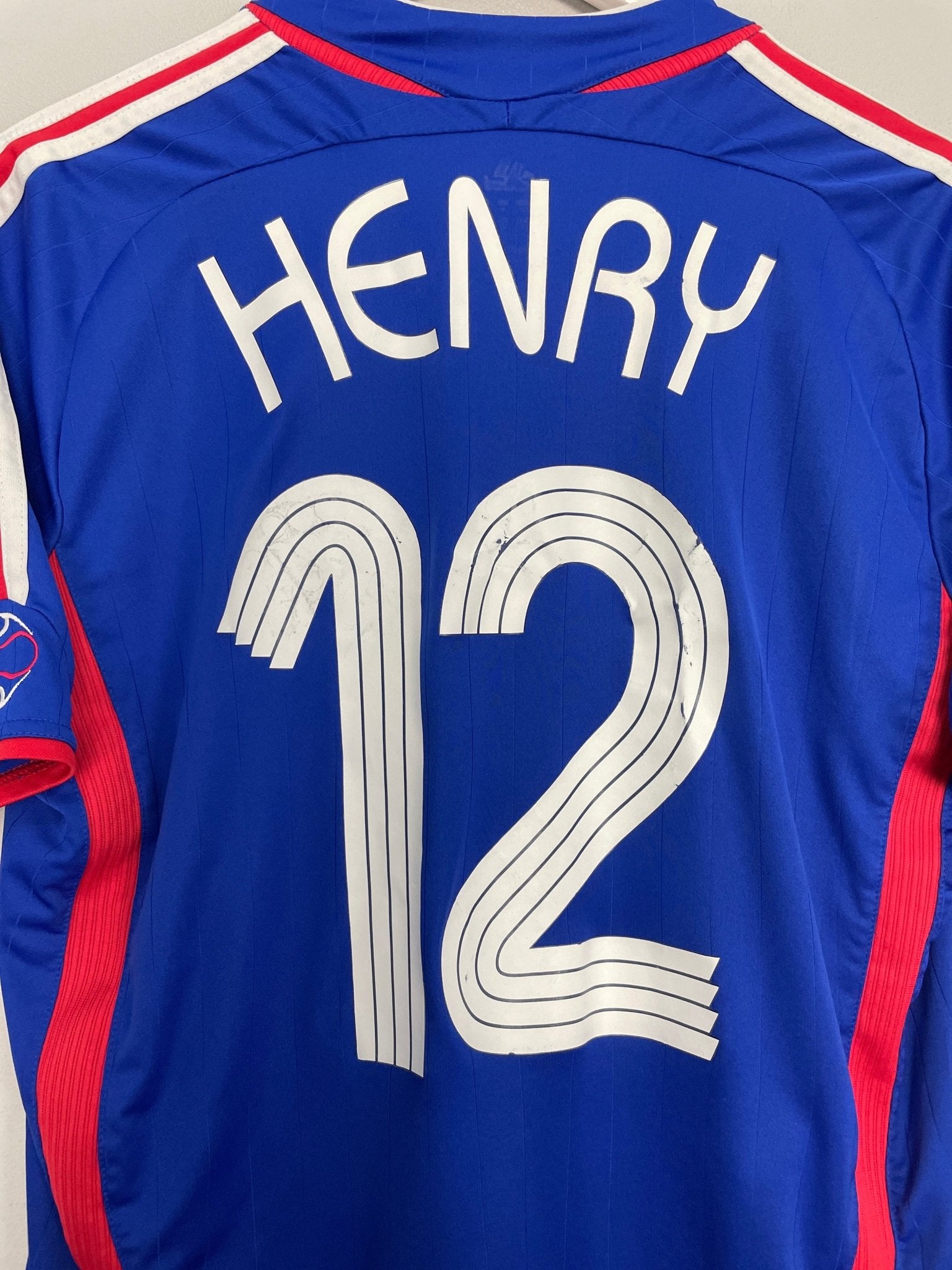Shop 2006/07 FRANCE HENRY #12 HOME SHIRT (XL) ADIDAS, classic football shirts, vintage football shirts & retro soccer jerseys at Cult Kits