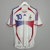 Shop 2006/07 FRANCE ZIDANE #10 AWAY SHIRT (L) ADIDAS, classic football shirts, vintage football shirts & retro soccer jerseys at Cult Kits