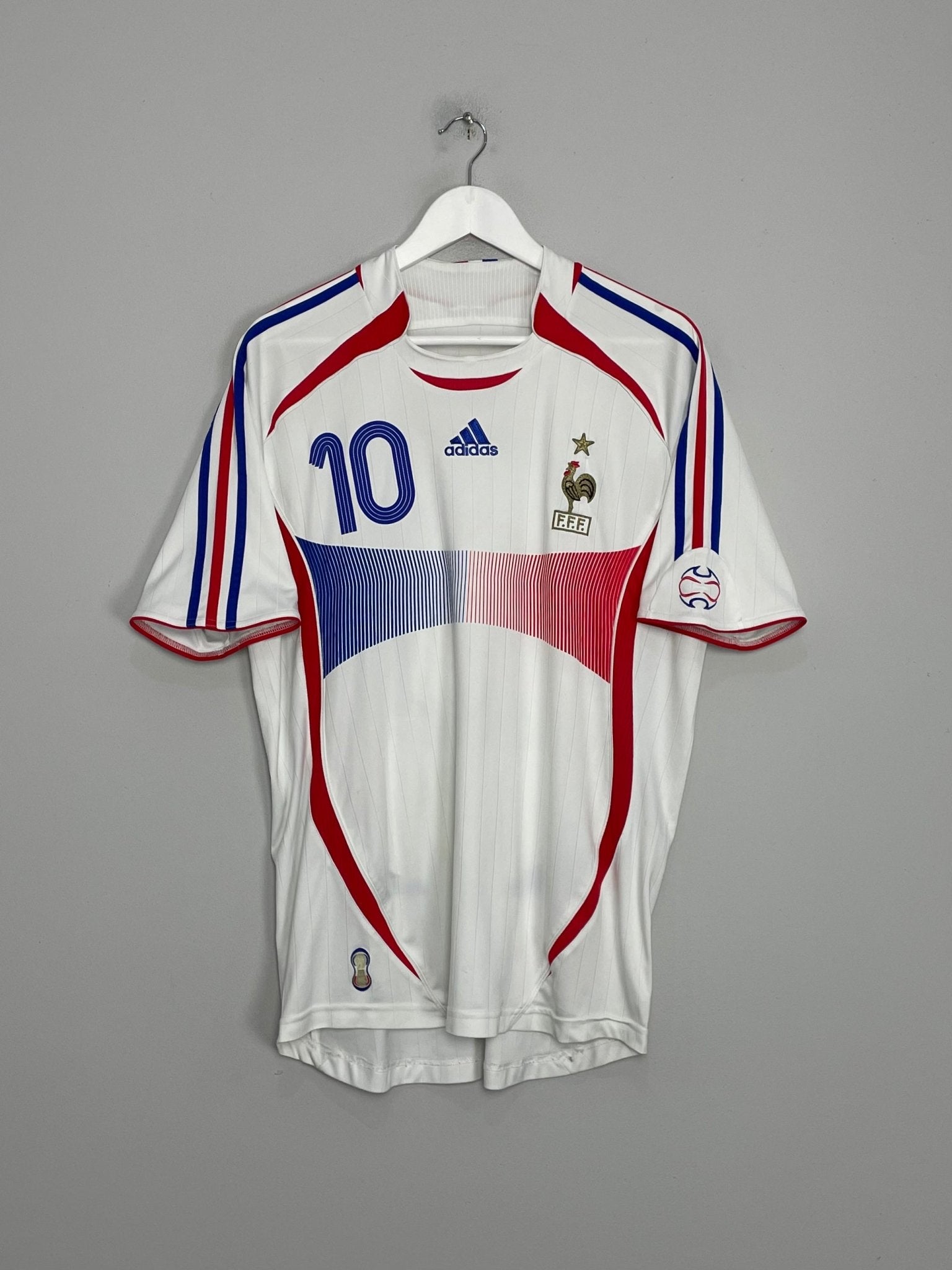 Shop 2006/07 FRANCE ZIDANE #10 AWAY SHIRT (L) ADIDAS, classic football shirts, vintage football shirts & retro soccer jerseys at Cult Kits
