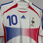 Shop 2006/07 FRANCE ZIDANE #10 AWAY SHIRT (L) ADIDAS, classic football shirts, vintage football shirts & retro soccer jerseys at Cult Kits