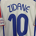 Shop 2006/07 FRANCE ZIDANE #10 AWAY SHIRT (L) ADIDAS, classic football shirts, vintage football shirts & retro soccer jerseys at Cult Kits