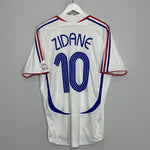 Shop 2006/07 FRANCE ZIDANE #10 AWAY SHIRT (L) ADIDAS, classic football shirts, vintage football shirts & retro soccer jerseys at Cult Kits