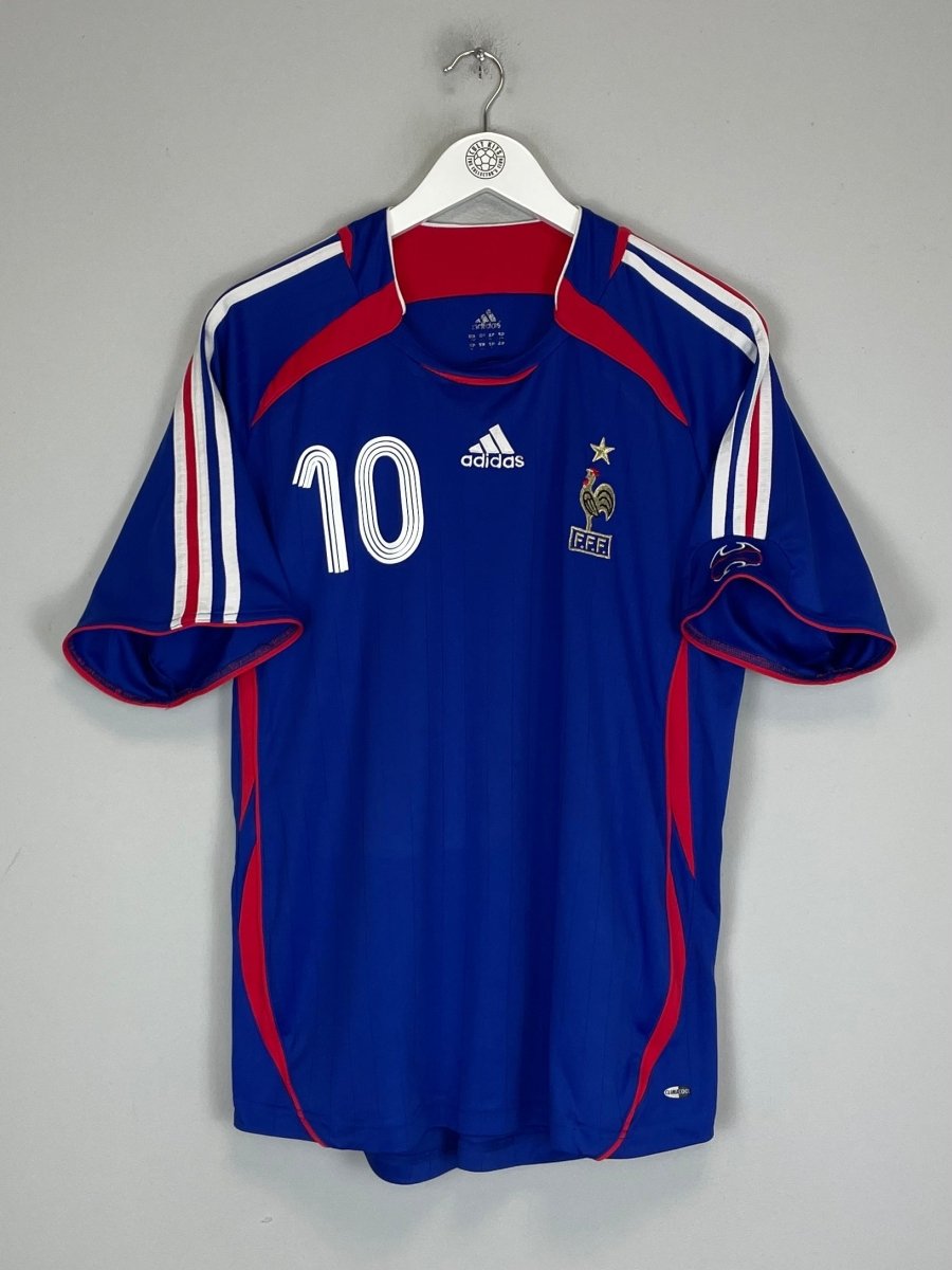 2006/07 FRANCE ZIDANE 10 HOME SHIRT (L) ADIDAS - Cult Kits - Large - Buy Vintage Football Shirts, Authentic Retro Football Shirts For Sale, Classic Football Shirts & Soccer Jersey