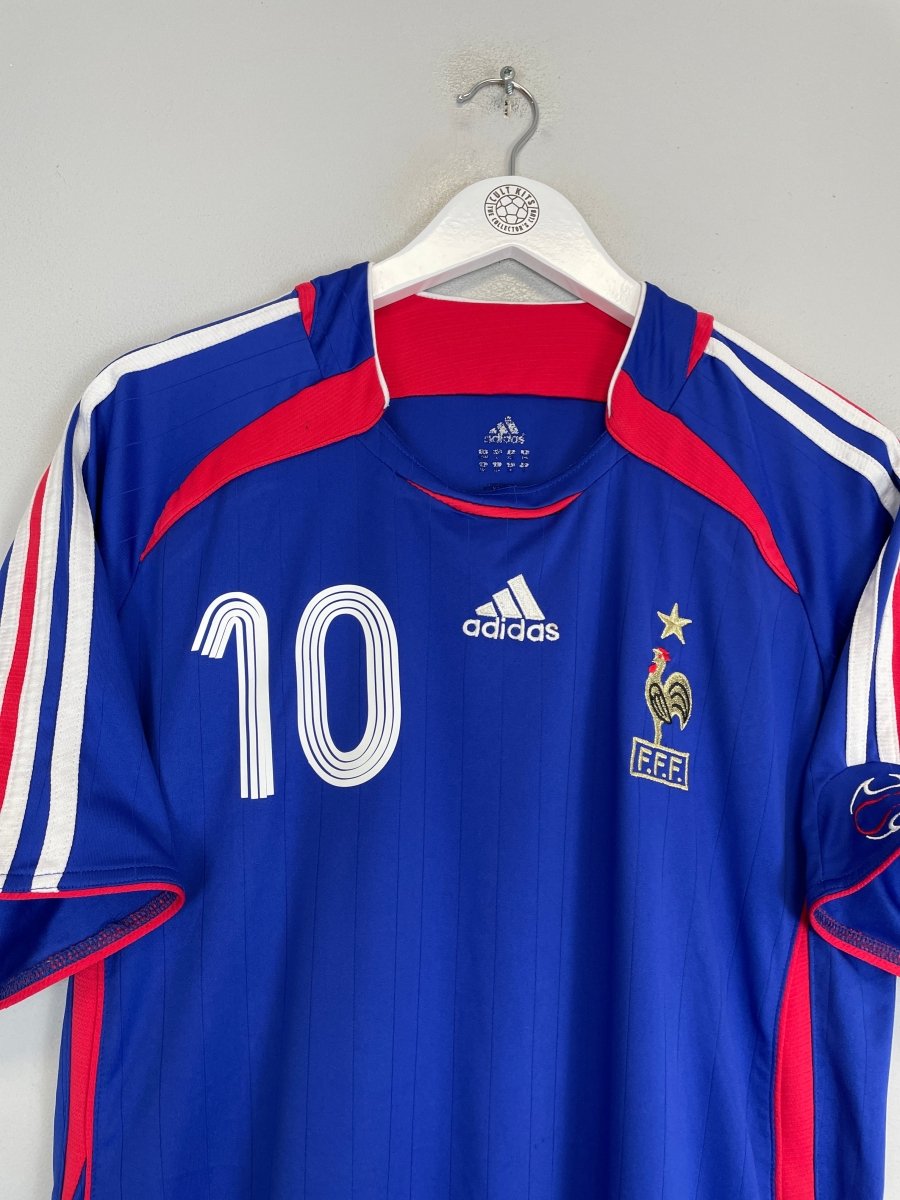 2006/07 FRANCE ZIDANE 10 HOME SHIRT (L) ADIDAS - Cult Kits - Large - Buy Vintage Football Shirts, Authentic Retro Football Shirts For Sale, Classic Football Shirts & Soccer Jersey