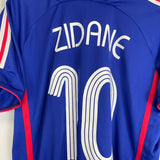 2006/07 FRANCE ZIDANE 10 HOME SHIRT (L) ADIDAS - Cult Kits - Large - Buy Vintage Football Shirts, Authentic Retro Football Shirts For Sale, Classic Football Shirts & Soccer Jersey