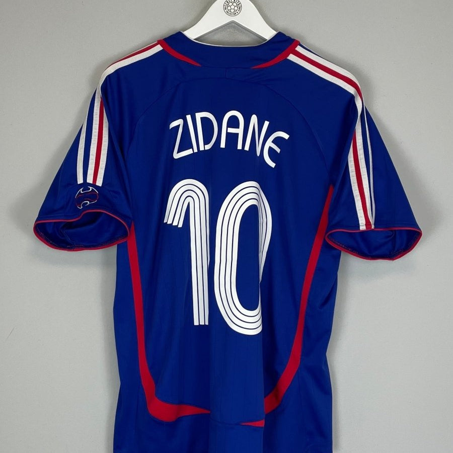 2006/07 FRANCE ZIDANE 10 HOME SHIRT (L) ADIDAS - Cult Kits - Large - Buy Vintage Football Shirts, Authentic Retro Football Shirts For Sale, Classic Football Shirts & Soccer Jersey