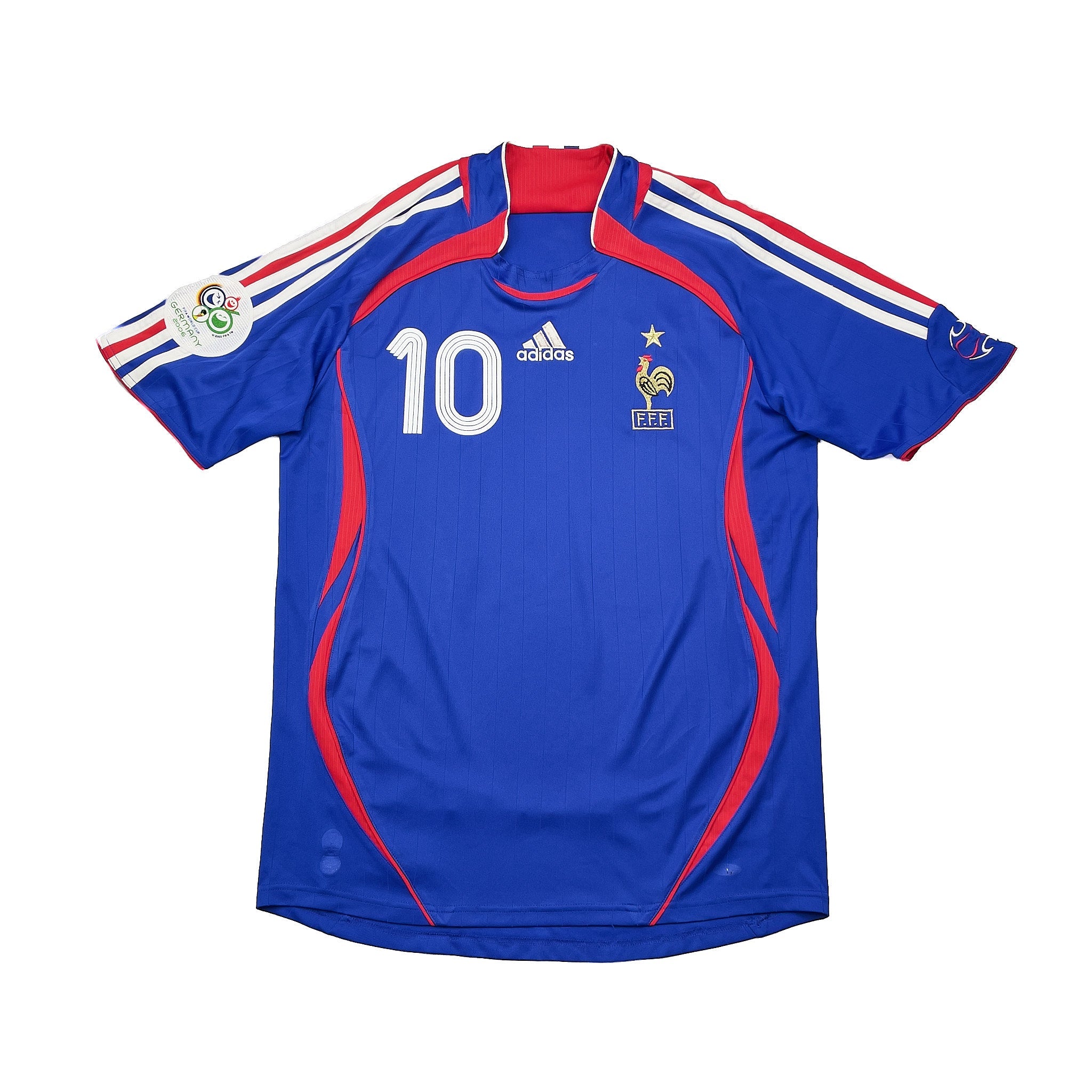 Buy 2006/07 France Zidane 10 Home Shirt (M) Adidas ~ Free worldwide shipping ~ Authentic Vintage Football Shirts from Cult Kits