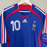 Shop 2006/07 FRANCE ZIDANE #10 HOME SHIRT (XL) ADIDAS, classic football shirts, vintage football shirts & retro soccer jerseys at Cult Kits