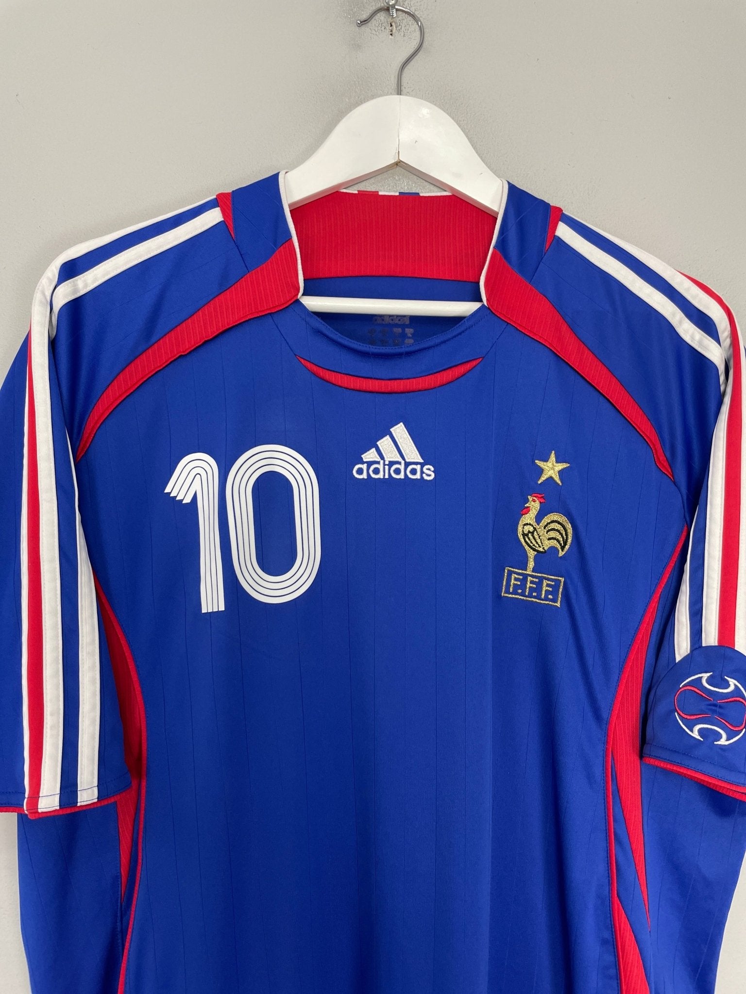 Shop 2006/07 FRANCE ZIDANE #10 HOME SHIRT (XL) ADIDAS, classic football shirts, vintage football shirts & retro soccer jerseys at Cult Kits