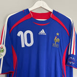 Shop 2006/07 FRANCE ZIDANE #10 HOME SHIRT (XL) ADIDAS, classic football shirts, vintage football shirts & retro soccer jerseys at Cult Kits