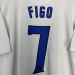 Shop 2006/07 INTER MILAN FIGO #7 AWAY SHIRT (XL) NIKE, classic football shirts, vintage football shirts & retro soccer jerseys at Cult Kits