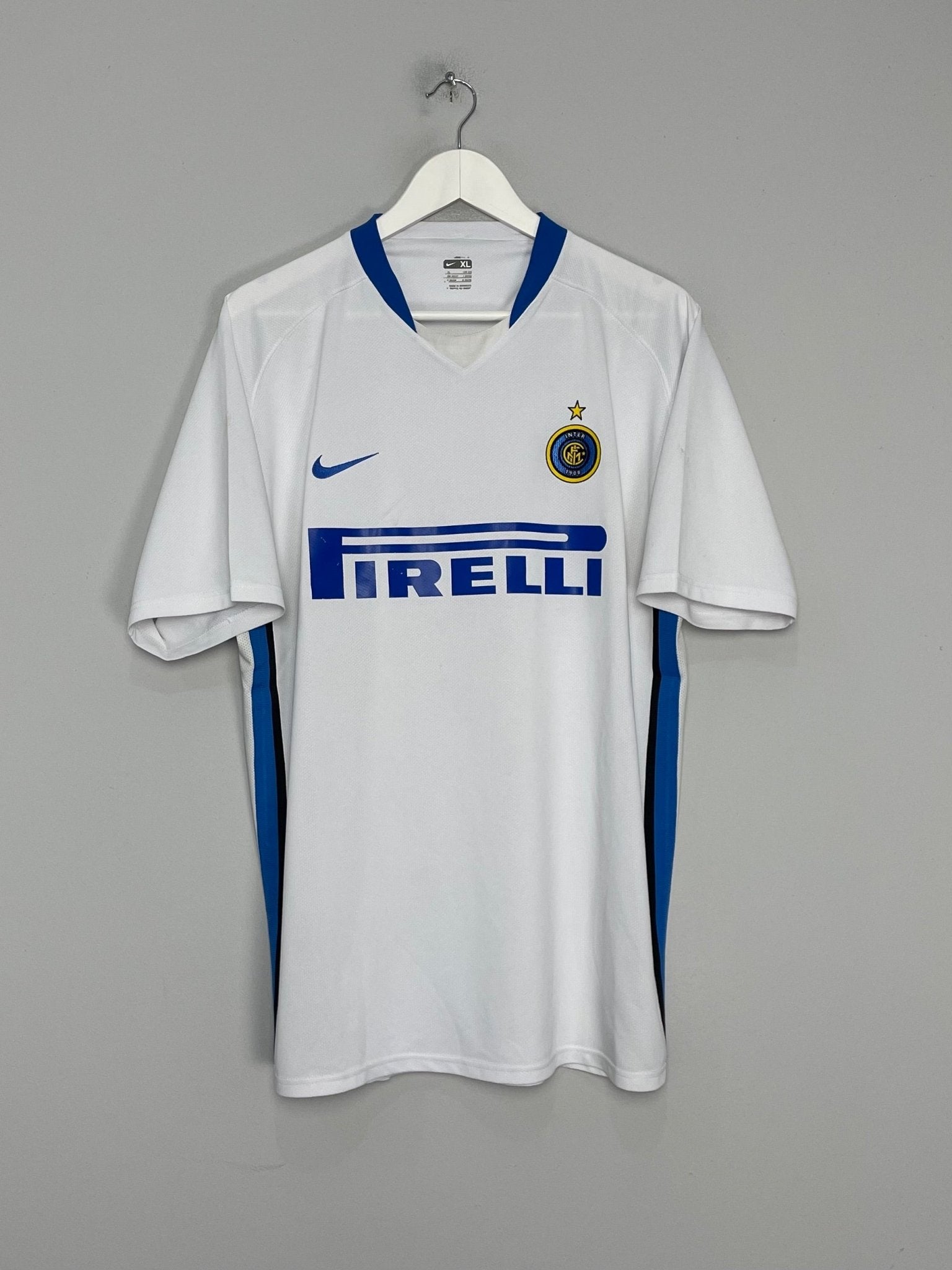 Shop 2006/07 INTER MILAN FIGO #7 AWAY SHIRT (XL) NIKE, classic football shirts, vintage football shirts & retro soccer jerseys at Cult Kits