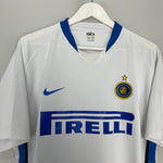Shop 2006/07 INTER MILAN FIGO #7 AWAY SHIRT (XL) NIKE, classic football shirts, vintage football shirts & retro soccer jerseys at Cult Kits