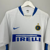 Shop 2006/07 INTER MILAN FIGO #7 AWAY SHIRT (XL) NIKE, classic football shirts, vintage football shirts & retro soccer jerseys at Cult Kits