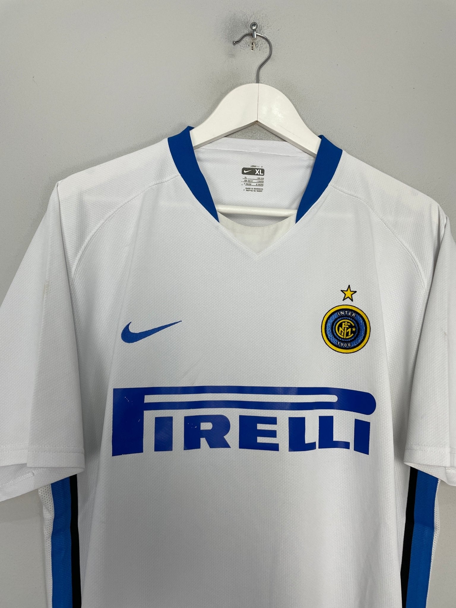 Shop 2006/07 INTER MILAN FIGO #7 AWAY SHIRT (XL) NIKE, classic football shirts, vintage football shirts & retro soccer jerseys at Cult Kits
