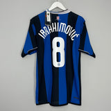 Shop 2006/07 INTER MILAN IBRAHIMOVIC #8 *BNWT* HOME SHIRT (L) NIKE, classic football shirts, vintage football shirts & retro soccer jerseys at Cult Kits