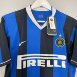 Shop 2006/07 INTER MILAN J.ZANETTI #4 *BNWT* HOME SHIRT (L) NIKE, classic football shirts, vintage football shirts & retro soccer jerseys at Cult Kits