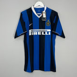 Shop 2006/07 INTER MILAN J.ZANETTI #4 *BNWT* HOME SHIRT (L) NIKE, classic football shirts, vintage football shirts & retro soccer jerseys at Cult Kits