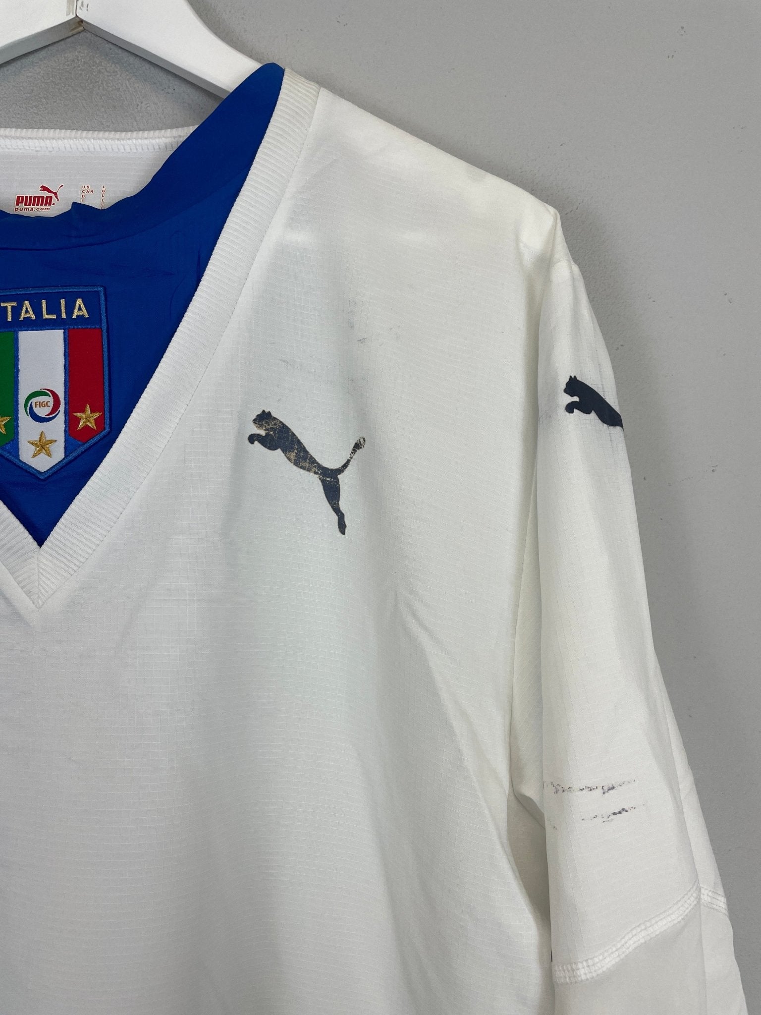 Shop 2006/07 ITALY PIRLO #21 L/S AWAY SHIRT (L) PUMA, classic football shirts, vintage football shirts & retro soccer jerseys at Cult Kits