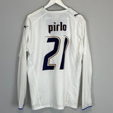 Shop 2006/07 ITALY PIRLO #21 L/S AWAY SHIRT (L) PUMA, classic football shirts, vintage football shirts & retro soccer jerseys at Cult Kits