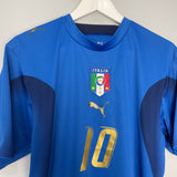 Shop 2006/07 ITALY TOTTI #10 HOME SHIRT (M) PUMA, classic football shirts, vintage football shirts & retro soccer jerseys at Cult Kits