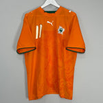 Shop 2006/07 IVORY COAST DROGBA #11 HOME SHIRT (XL) PUMA, classic football shirts, vintage football shirts & retro soccer jerseys at Cult Kits