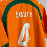 Shop 2006/07 IVORY COAST TOURE #4 HOME SHIRT (L) PUMA, classic football shirts, vintage football shirts & retro soccer jerseys at Cult Kits