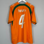 Shop 2006/07 IVORY COAST TOURE #4 HOME SHIRT (L) PUMA, classic football shirts, vintage football shirts & retro soccer jerseys at Cult Kits