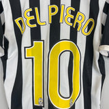 2006/07 JUVENTUS DEL PIERO 10 HOME SHIRT (M) NIKE - Cult Kits - Medium - Buy Vintage Football Shirts, Authentic Retro Football Shirts For Sale, Classic Football Shirts & Soccer Jersey
