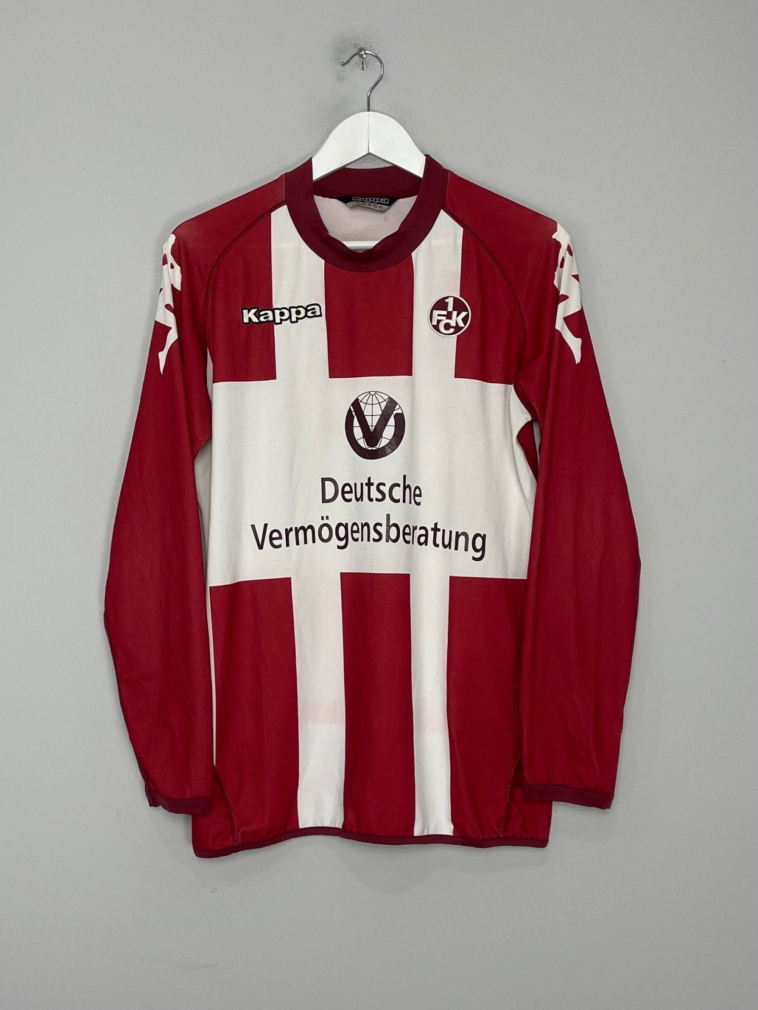 Shop 2006/07 KAISERSLAUTERN L/S HOME SHIRT (L) KAPPA, classic football shirts, vintage football shirts & retro soccer jerseys at Cult Kits