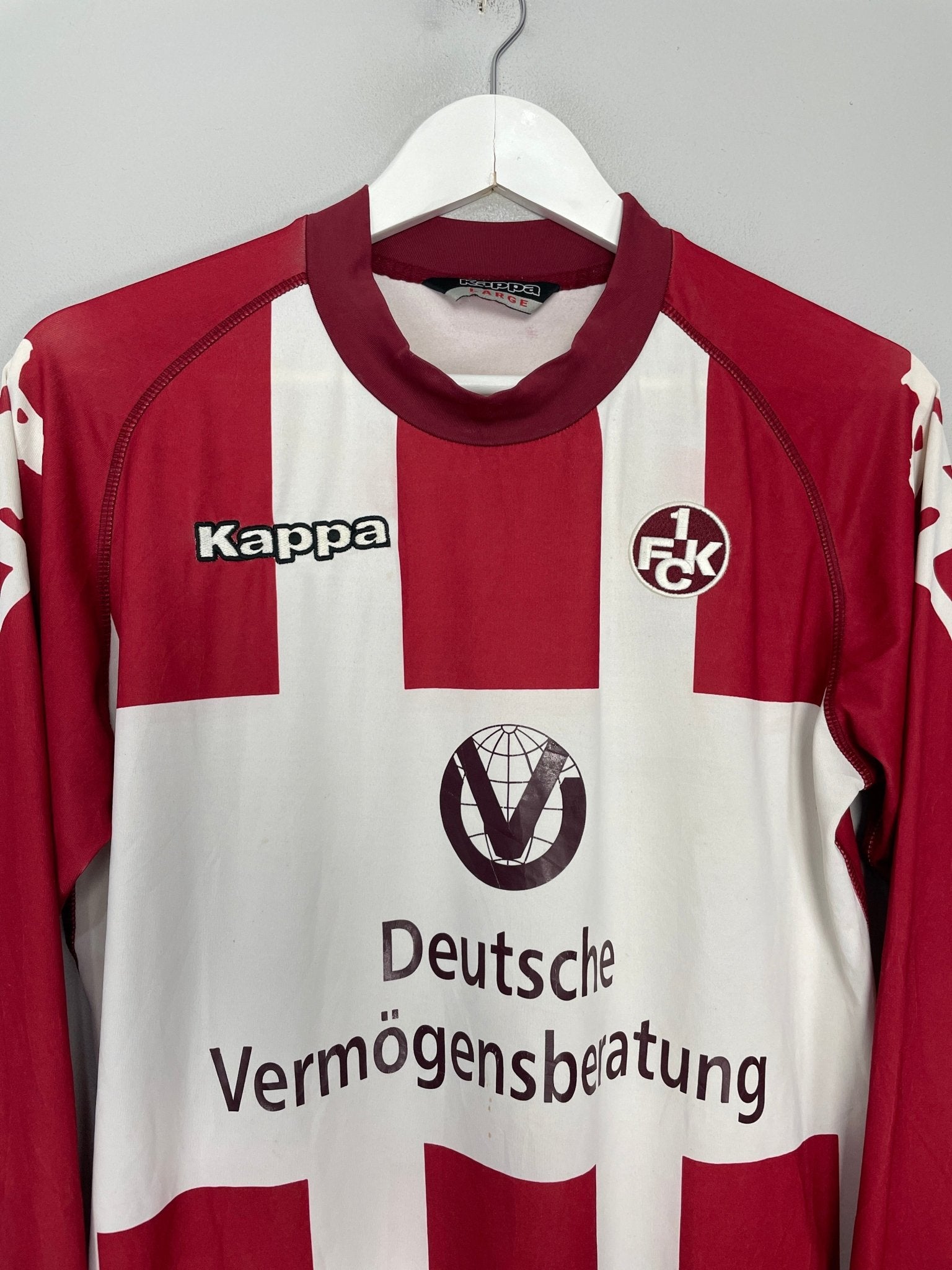 Shop 2006/07 KAISERSLAUTERN L/S HOME SHIRT (L) KAPPA, classic football shirts, vintage football shirts & retro soccer jerseys at Cult Kits