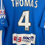 Shop 2006/07 KANSAS CITY WIZARDS THOMAS #4 *MATCH ISSUED + SIGNED* HOME SHIRT (XL) ADIDAS, classic football shirts, vintage football shirts & retro soccer jerseys at Cult Kits
